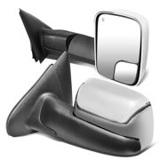 For 2002 to 2009 Dodge Ram Truck 1500 2500 3500 Pair Power Adjustment Heated Flip Up Towing Mirror Chrome Cover 03 04 05 06 07 08
