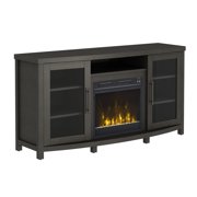 Sea Meadow Tifton Oak TV Stand for TVs up to 60" with Electric Fireplace
