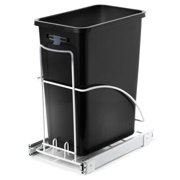 Home Zone Living VK40264U 29 Liter / 7.6 Gallon Pull-Out Trash Can, Under The Counter, Single Bin, Black