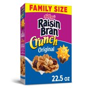 Kellogg's Raisin Bran Crunch Breakfast Cereal, Original, Good Source of Fiber, 22.5oz