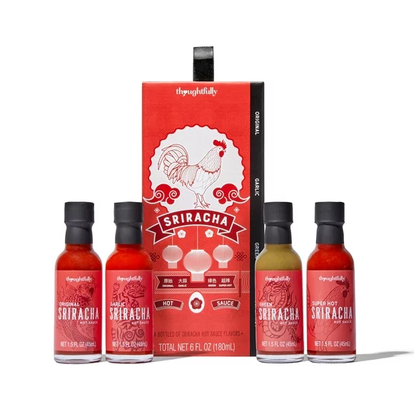 Thoughtfully Gourmet, Sriracha Sampler Gift Set, Set of 4