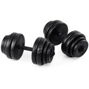 Gymax Weight Dumbbell Set 64 LB Adjustable Cap Gym Barbell Plates Body Workout
