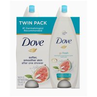 Dove go fresh Blue Fig and Orange Blossom Body Wash, 22 oz, Twin Pack