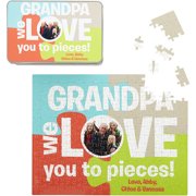 Personalized We Love You to Pieces Puzzle with Gift Tin, Available in 2 Sizes