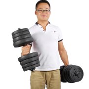 Ejoyous Weight Dumbbell Set 66 LB Adjustable Cap Gym Barbell Plates Body Workout