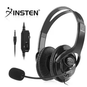 Insten Playstation 4 PS4 Headset with Microphone for Playstation 4 Wired Gaming Headphone Headset with Mic Nintendo Switch Xbox One PC Laptop