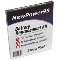 Google Pixel 2 Battery Replacement Kit with Special Installation Tools, Extended Life Battery, Instructional Video, and Full One Year Warranty