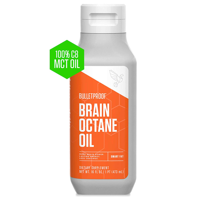 Bulletproof Brain Octane C8 MCT Oil, Keto and Paleo Diet Friendly, 16 fl oz
