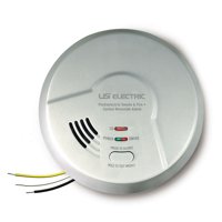 USI Hardwired 2-in-1 Photoelectric Smoke & Carbon Monoxide Alarm with 10 Year Tamper Proof Sealed Battery Backup (MPC122S)