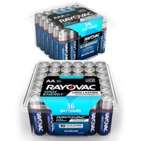 (2 Pack) Rayovac High Energy Alkaline, AA Batteries, 48 Count