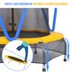 image 3 of Zupapa Trampoline for Kids with Enclosure Net Basketball Hoop Toddlers Mini Small Trampolines for Indoor Outdoor Gift for Children Baby Age 2-8,54inch,66inch