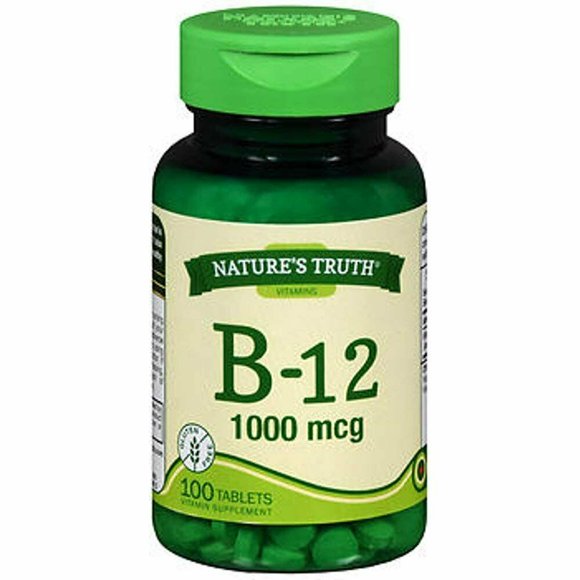 Nature's Truth Vitamins B-12 Support Metabolism, Gluten Free, 100ct, 3-Pack