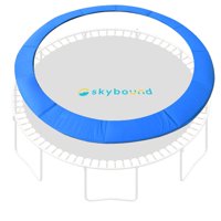 SkyBound 15ft Universal Replacement Trampoline Pad - Fits up to 8 Inch Springs - Spring Cover (Blue)