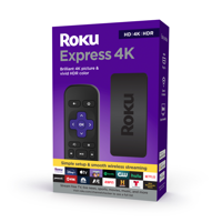 Roku Express 4K Streaming Player 4K/HD/HDR with Smooth Wi-Fi, Premium HDMI Cable | 2021