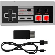 Ortz 10 feet Wireless Nes Classic Edition Mini Controller [Turbo Edition] Rapid Buttons for Nintendo Gaming System - Video Game