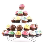 CHARMED 41 CUPS 5 TIERS CUPCAKE DESSERT STAND SILVER