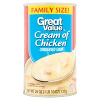 Great Value Cream Of Chicken Condensed Soup, Family Size, 26 oz
