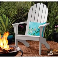 Mainstays Wood Outdoor Adirondack Chair, White Color