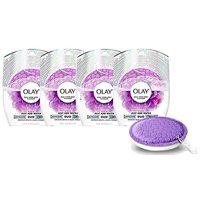 Olay Body Wash Cleansing And Exfoliating Shower Disk, Just Add Water, 120 Uses Multipack (4-Pack)