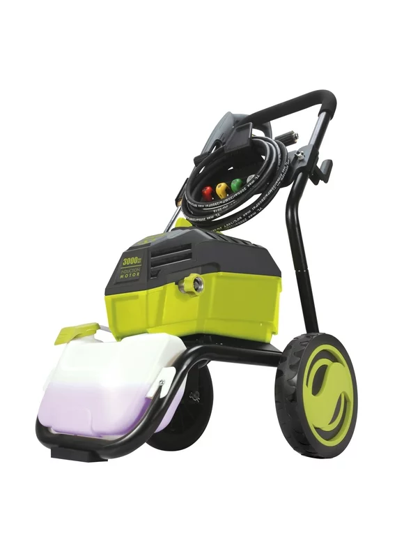 Sun Joe High-Performance Electric Pressure Washer, Brushless Induction Motor, 3000-PSI, 1.3-GPM