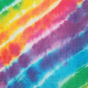 Rainbow Tie Dye Beverage Napkins, 16ct