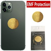 Reduce 99% EMF Cell Phone Sticker, golden Anti Radiation Protector Sticker Blocker , EMF Blocker For all Electronic Devices