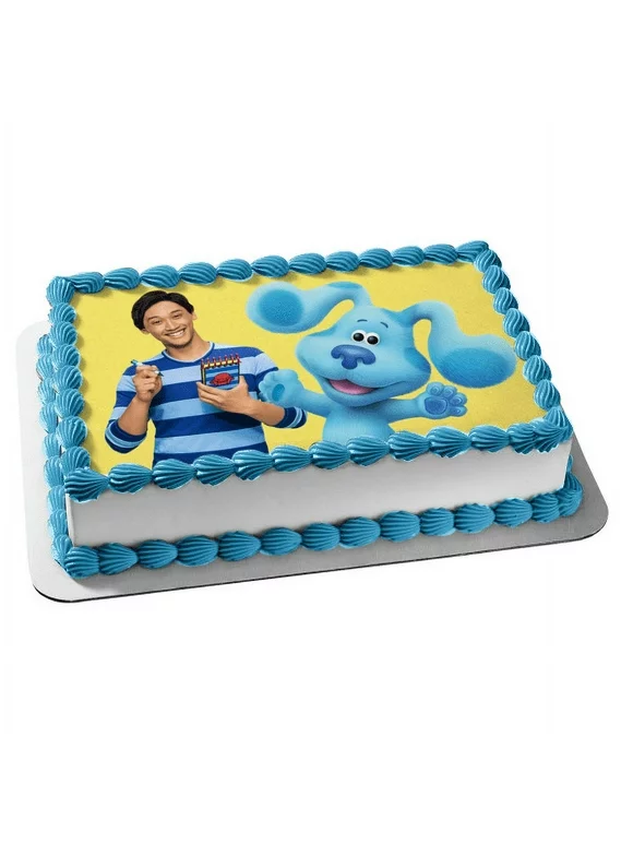 Blue's Clues & You! Blue Josh Edible Cake Topper Image ABPID52505