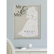 Personalized Loving Words Wedding Canvas, Available in 3 Sizes
