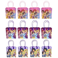 Disney Princess 12 Authentic Licensed Party Favor Reusable Medium Goodie Gift Bags 6"