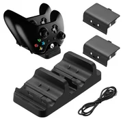 Dual Charging Dock Station for XBOX One Controller Charger with 2 Rechargeable Battery Game Controller Charger