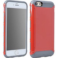 RED/GRAY LIGHT ARMOR HYBRID CASE COVER FOR APPLE iPHONE 6 6s