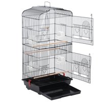 SmileMart Large 36" Metal Bird Cage with Play Top for Parakeets, Lovebirds, and Finches, Multiple Colors