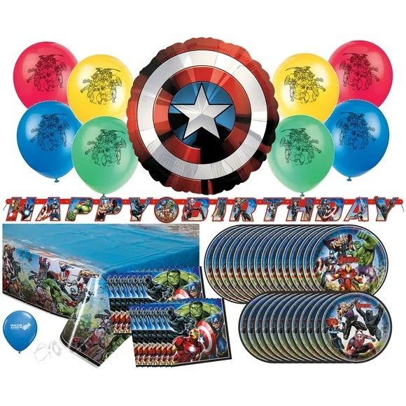Marvel Avengers Birthday Party Supplies and Decorations  Avengers Balloons  Avengers Decorations  Avengers Plates  Avengers Napkins  Avengers Tableware  Superhero Birthday Party