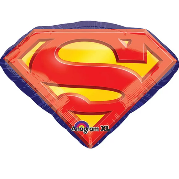 Superman Logo Foil Balloon 26"