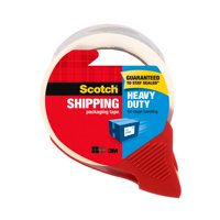 Scotch Heavy Duty Packaging Tape, Clear, 1.88" x 38.2 yd, 1 Dispenser