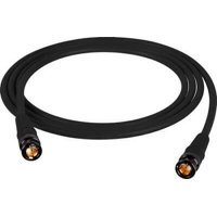 1Pc Laird T1505-BB-10-BK Belden 1505A RG59 w/ Trompeter UPL2000 Black & Gold HD-BNC Cable - 10 Foot Black