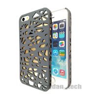 Apple iPhone 5 5S Case - Wydan Hard Thin Bird Nest Design Case Slim Trendy Cover Grey