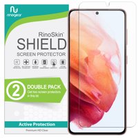 (2-Pack) RinoGear Screen Protector for Samsung Galaxy S21 5G Case Friendly Samsung Galaxy S21 5G Screen Protector Accessory Full Coverage Clear Film