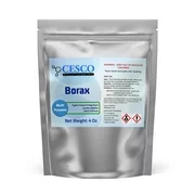 Cesco Solutions Borax Powder  All Purpose Cleaner - Natural Multipurpose Cleaning  Laundry Detergent Booster  Household Stain Remover  DIY Soap & Slime Ingredient  Resealable Packaging - 4 Oz
