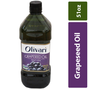 Olivari Grapeseed Oil, for Frying and Sauteing, 51 Oz