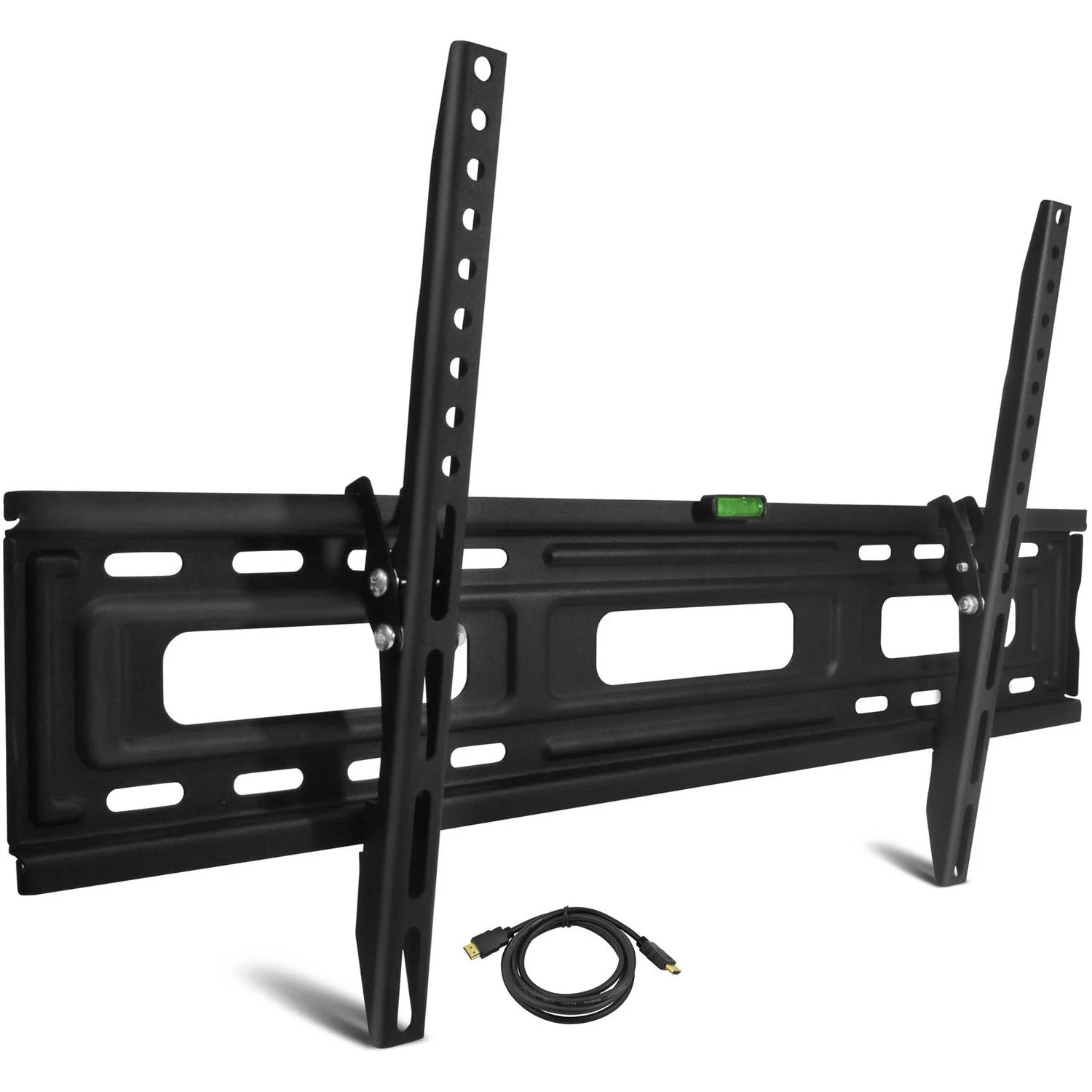 onn. Universal Tilting TV Wall Mount for 24" up to 84" TV Display with HDMI Cable, UL Certified VESA up to 700 x 400