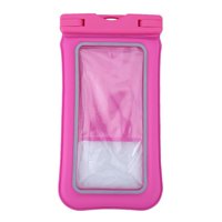 Winnereco Luminous Waterproof Finger Scanner 6inch Phone Dry Bag Pouch Case (Pink)