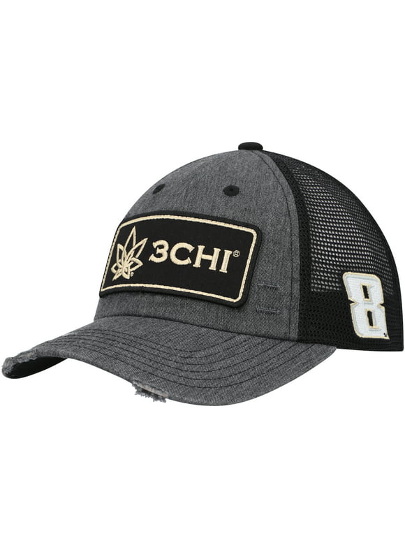 Men's Richard Childress Racing Team Collection Gray/Black Kyle Busch Vintage Patch Snapback Hat