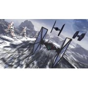 Star Wars TIE fighters on patrol over an artic landscape Rolled Canvas Art - Kurt MillerStocktrek Images (32 x 18)