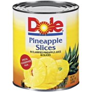 Dole Pineapple Slices in Juice, 107 Ounce Cans (Pack of 6)