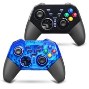 TSV 2Pack Wireless Controller for Nintendo Switch/Switch Lite, Remote Pro Controller Gamepads, (Black and Blue)