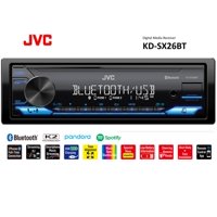 JVC KD-SX26BT Single Din Car Stereo, w/High Power Amplifier, AM/FM Radio, Bluetooth Audio, USB, MP3 Player. Built for Smartphones
