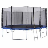 VIK Trampolines for Kids 14 Feet, Round Outdoor Trampoline with Safety Enclosure Net for Kids Toddler Adult and Family