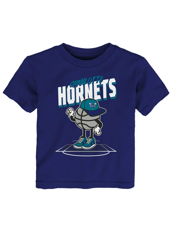 Toddler Purple Charlotte Hornets Mr. Dribble T-Shirt