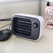 Retro PTC Ceramic Heating Fan Heater Personal Mini Portable Electric Space Heater Element & Overheat Protection for Office, Home, Tabletop Under Desk Floor Indoor Use (not Live)